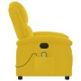 Sillón reclinable de masaje eléctrico terciopelo amarillo en Sillones | Comprar online en Foru.es