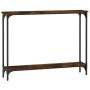 Mesa consola madera de ingeniería roble ahumado 100x22,5x75 cm de , Mesas auxiliares - Ref: Foro24-834017, Precio: 41,71 €, D...