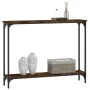 Mesa consola madera de ingeniería roble ahumado 100x22,5x75 cm de , Mesas auxiliares - Ref: Foro24-834017, Precio: 39,95 €, D...