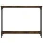 Mesa consola madera de ingeniería roble ahumado 100x22,5x75 cm de , Mesas auxiliares - Ref: Foro24-834017, Precio: 39,95 €, D...