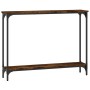 Mesa consola madera de ingeniería roble ahumado 100x22,5x75 cm de , Mesas auxiliares - Ref: Foro24-834017, Precio: 41,71 €, D...