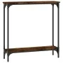 Smoked oak engineered wood console table 75x22.5x75 cm by , Side tables - Ref: Foro24-834022, Price: 34,09 €, Discount: %