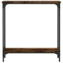 Smoked oak engineered wood console table 75x22.5x75 cm by , Side tables - Ref: Foro24-834022, Price: 34,09 €, Discount: %
