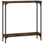 Smoked oak engineered wood console table 75x22.5x75 cm by , Side tables - Ref: Foro24-834022, Price: 34,09 €, Discount: %
