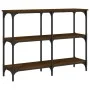Mesa consola madera de ingeniería marrón roble 100x29x75 cm de , Mesas auxiliares - Ref: Foro24-834104, Precio: 53,13 €, Desc...