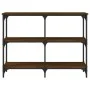 Mesa consola madera de ingeniería marrón roble 100x29x75 cm de , Mesas auxiliares - Ref: Foro24-834104, Precio: 53,13 €, Desc...