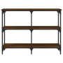 Mesa consola madera de ingeniería marrón roble 100x29x75 cm de , Mesas auxiliares - Ref: Foro24-834104, Precio: 53,81 €, Desc...