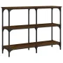 Mesa consola madera de ingeniería marrón roble 100x29x75 cm de , Mesas auxiliares - Ref: Foro24-834104, Precio: 53,13 €, Desc...