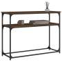 Mesa consola madera de ingeniería marrón roble 100x35,5x75 cm de , Mesas auxiliares - Ref: Foro24-834069, Precio: 51,79 €, De...