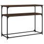 Mesa consola madera de ingeniería marrón roble 100x35,5x75 cm de , Mesas auxiliares - Ref: Foro24-834069, Precio: 51,79 €, De...