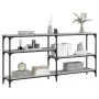 Mesa consola madera de ingeniería gris Sonoma 160x29x75 cm de , Mesas auxiliares - Ref: Foro24-834088, Precio: 72,99 €, Descu...