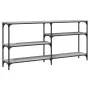 Mesa consola madera de ingeniería gris Sonoma 160x29x75 cm de , Mesas auxiliares - Ref: Foro24-834088, Precio: 72,99 €, Descu...