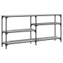 Mesa consola madera de ingeniería gris Sonoma 160x29x75 cm de , Mesas auxiliares - Ref: Foro24-834088, Precio: 73,92 €, Descu...
