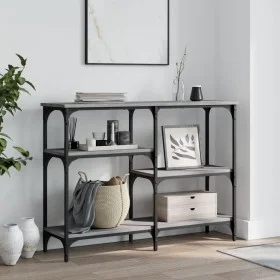 Mesa consola madera de ingeniería gris Sonoma 102x29x75 cm de , Mesas auxiliares - Ref: Foro24-834083, Precio: 58,06 €, Descu...