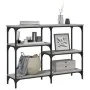 Mesa consola madera de ingeniería gris Sonoma 102x29x75 cm de , Mesas auxiliares - Ref: Foro24-834083, Precio: 58,06 €, Descu...