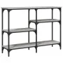 Mesa consola madera de ingeniería gris Sonoma 102x29x75 cm de , Mesas auxiliares - Ref: Foro24-834083, Precio: 58,06 €, Descu...