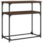 Mesa consola madera de ingeniería marrón roble 75x35,5x75 cm de , Mesas auxiliares - Ref: Foro24-834074, Precio: 46,19 €, Des...