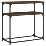 Oak brown engineered wood console table 75x35.5x75 cm by , Side tables - Ref: Foro24-834074, Price: 45,63 €, Discount: %