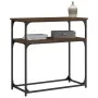 Oak brown engineered wood console table 75x35.5x75 cm by , Side tables - Ref: Foro24-834074, Price: 45,63 €, Discount: %