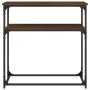 Oak brown engineered wood console table 75x35.5x75 cm by , Side tables - Ref: Foro24-834074, Price: 45,63 €, Discount: %
