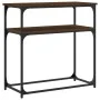 Oak brown engineered wood console table 75x35.5x75 cm by , Side tables - Ref: Foro24-834074, Price: 45,63 €, Discount: %
