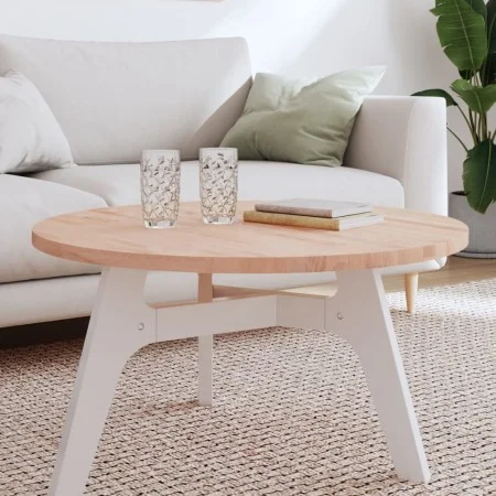 Tablero redondo de madera maciza de haya Ø80x2,5 cm de , Tableros para mesas - Ref: Foro24-355918, Precio: 88,17 €, Descuento: %