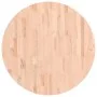 Tablero redondo de madera maciza de haya Ø80x1,5cm de , Tableros para mesas - Ref: Foro24-355911, Precio: 82,98 €, Descuento: %