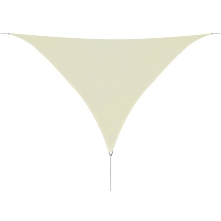 Toldo de vela triangular HDPE 3,6x3,6x3,6 m color crema de vidaXL, Sombrillas - Ref: Foro24-42290, Precio: 23,06 €, Descuento: %