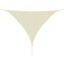 Toldo de vela triangular HDPE 3,6x3,6x3,6 m color crema de vidaXL, Sombrillas - Ref: Foro24-42290, Precio: 23,06 €, Descuento: %