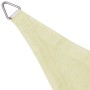 Toldo de vela triangular HDPE 3,6x3,6x3,6 m color crema de vidaXL, Sombrillas - Ref: Foro24-42290, Precio: 23,06 €, Descuento: %