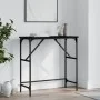 Black engineered wood console table 75x32x75 cm by , Side tables - Ref: Foro24-834060, Price: 37,04 €, Discount: %