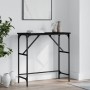 Mesa consola madera de ingeniería negra 75x32x75 cm de , Mesas auxiliares - Ref: Foro24-834060, Precio: 37,56 €, Descuento: %