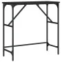 Black engineered wood console table 75x32x75 cm by , Side tables - Ref: Foro24-834060, Price: 37,04 €, Discount: %