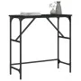 Black engineered wood console table 75x32x75 cm by , Side tables - Ref: Foro24-834060, Price: 37,04 €, Discount: %