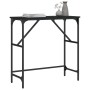 Mesa consola madera de ingeniería negra 75x32x75 cm de , Mesas auxiliares - Ref: Foro24-834060, Precio: 37,56 €, Descuento: %