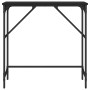 Mesa consola madera de ingeniería negra 75x32x75 cm de , Mesas auxiliares - Ref: Foro24-834060, Precio: 37,56 €, Descuento: %