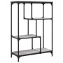 Estantería madera de ingeniería y acero Sonoma gris 81x36x115cm de , Librerías y estanterías - Ref: Foro24-835407, Precio: 45...