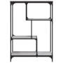 Estantería madera de ingeniería y acero Sonoma gris 81x36x115cm de , Librerías y estanterías - Ref: Foro24-835407, Precio: 45...