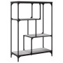 Estantería madera de ingeniería y acero Sonoma gris 81x36x115cm de , Librerías y estanterías - Ref: Foro24-835407, Precio: 45...