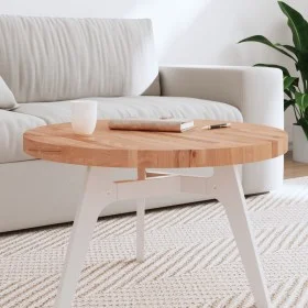 Tablero redondo de madera maciza de haya Ø70x4 cm de , Tableros para mesas - Ref: Foro24-355945, Precio: 106,03 €, Descuento: %