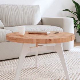 Tablero redondo de madera maciza de haya Ø70x4 cm de , Tableros para mesas - Ref: Foro24-355945, Precio: 111,78 €, Descuento: %