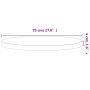 Tablero redondo de madera maciza de haya Ø70x4 cm de , Tableros para mesas - Ref: Foro24-355945, Precio: 111,78 €, Descuento: %