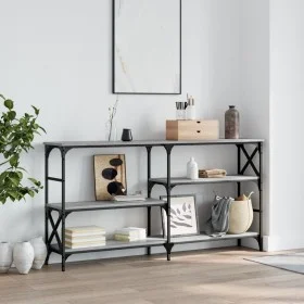 Mesa consola madera de ingeniería gris Sonoma 150x29x76,5 cm de , Mesas auxiliares - Ref: Foro24-835472, Precio: 69,56 €, Des...