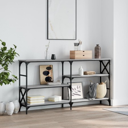Mesa consola madera de ingeniería gris Sonoma 150x29x76,5 cm de , Mesas auxiliares - Ref: Foro24-835472, Precio: 70,36 €, Des...