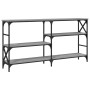Mesa consola madera de ingeniería gris Sonoma 150x29x76,5 cm de , Mesas auxiliares - Ref: Foro24-835472, Precio: 70,36 €, Des...