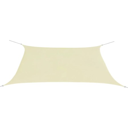 Toldo de vela rectangular tela Oxford color crema 2x4 m de vidaXL, Sombrillas - Ref: Foro24-42298, Precio: 25,85 €, Descuento: %