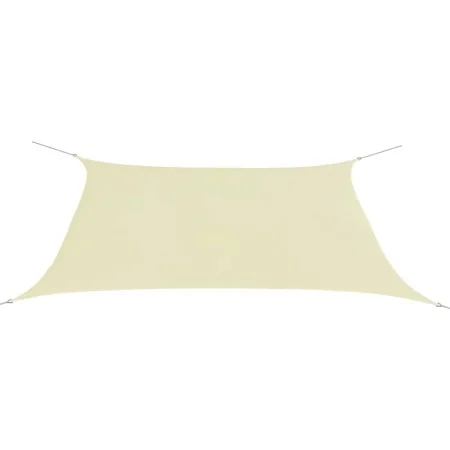 Toldo de vela rectangular tela Oxford color crema 2x4 m de vidaXL, Sombrillas - Ref: Foro24-42298, Precio: 29,89 €, Descuento: %