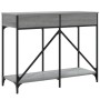 Mesa consola madera de ingeniería gris Sonoma 100x39x78,5 cm de , Mesas auxiliares - Ref: Foro24-835487, Precio: 65,92 €, Des...