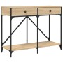 Mesa consola madera de ingeniería roble Sonoma 100x39x78,5 cm de , Mesas auxiliares - Ref: Foro24-835485, Precio: 72,59 €, De...