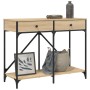 Mesa consola madera de ingeniería roble Sonoma 100x39x78,5 cm de , Mesas auxiliares - Ref: Foro24-835485, Precio: 72,59 €, De...
